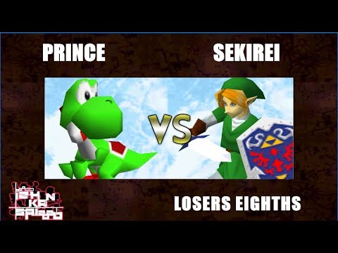 Kansai 2020 Losers Eighths - Prince (Yoshi) Vs. Sekirei (Link) Super Smash Bros - SSB64
