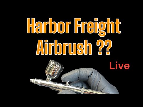 Live Event: Time Warp Custom Paint Testing the Avanti Airbrush from Harbor Freight!