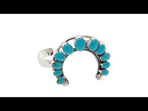 Chaco Canyon Kingman Turquoise "Naja" Cuff Bracelet
