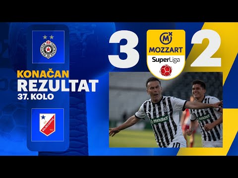 Mozzart Bet Super liga 2024/25 - 37.Kolo: PARTIZAN – VOJVODINA 3:2 (2:0)