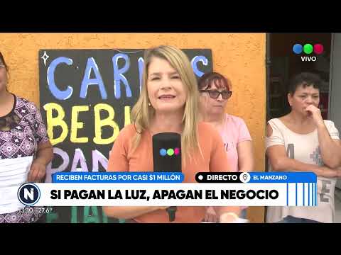 Facturas de luz impagables en El Manzano: comerciantes reciben boletas de $1 millón