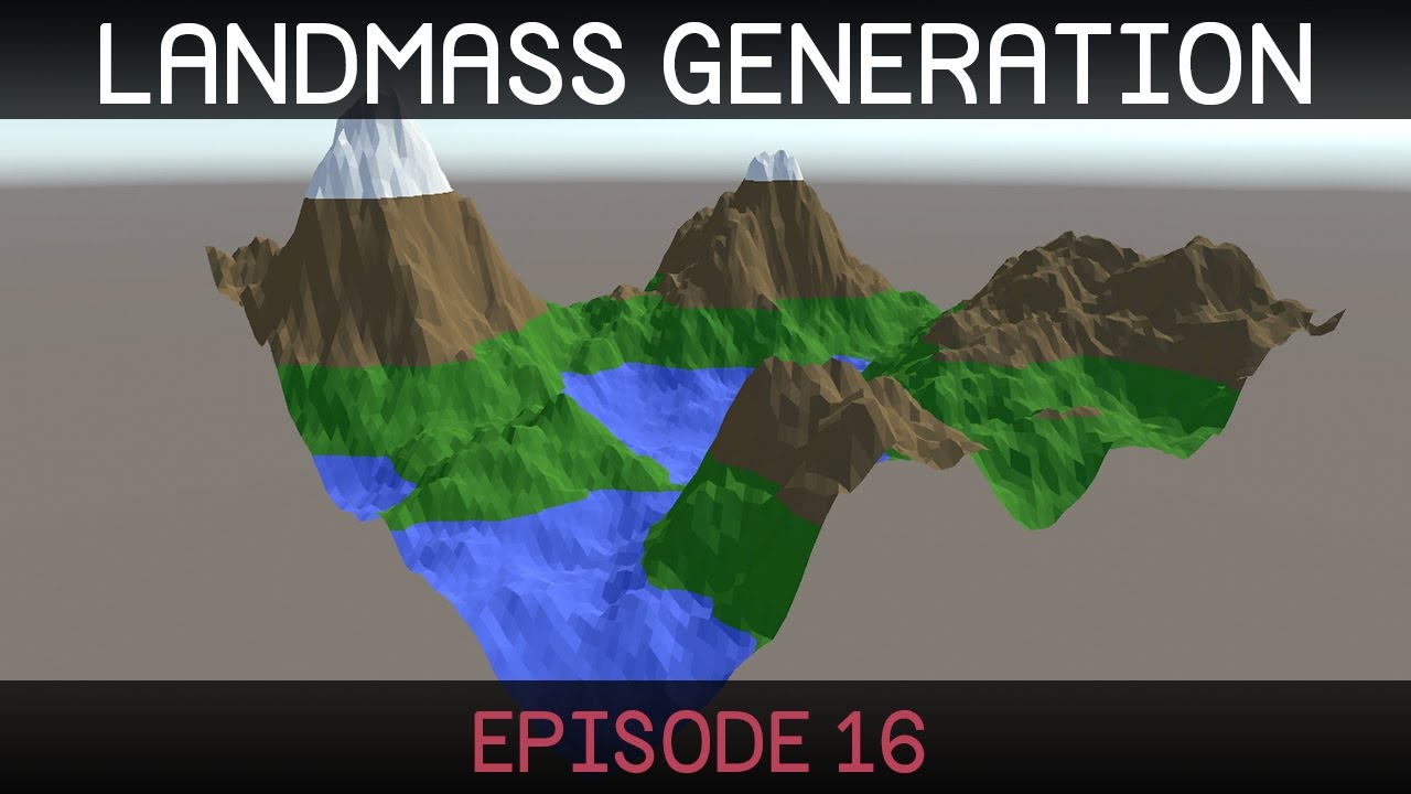 Procedural Landmass Generation (E16: colour shader)