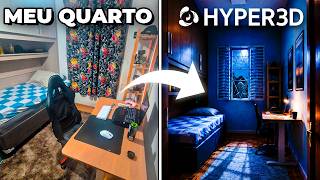 Transformei meu quarto em um JOGO 3D!