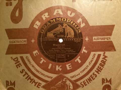 Lajos Barany Orchester, Refrain Rolf Sandor, Wundervoll, Slowfox, 1931