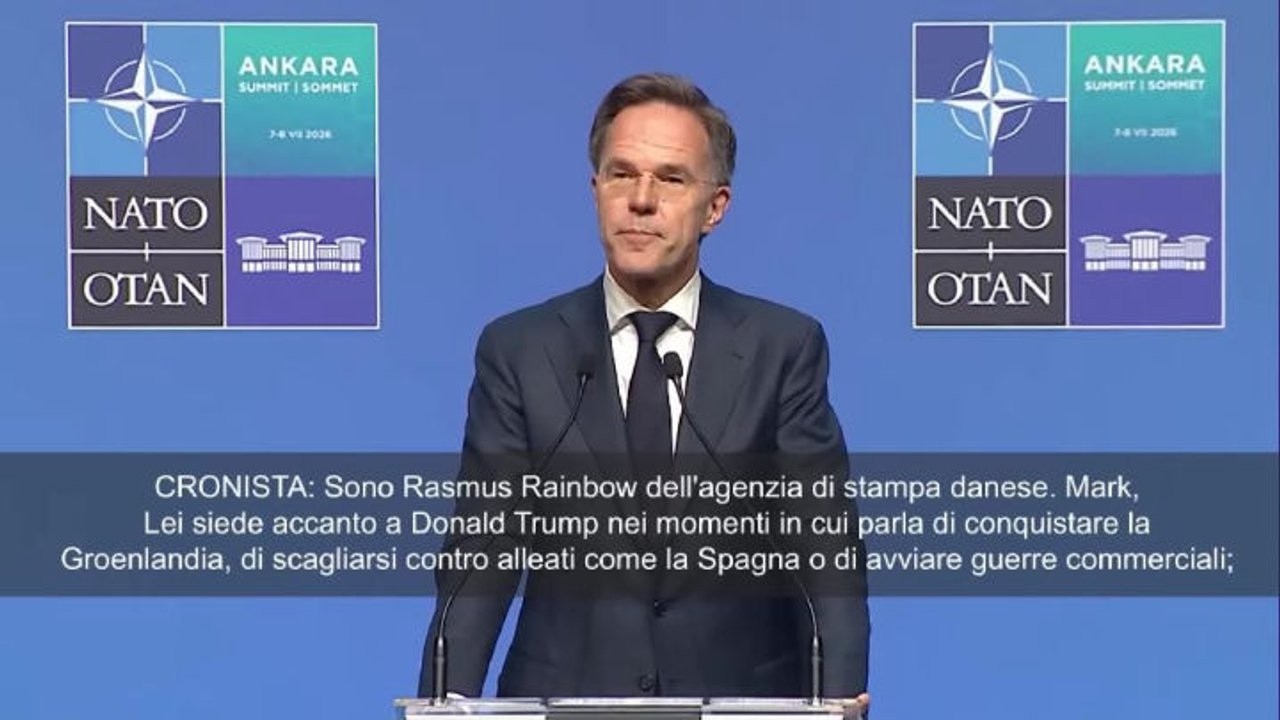 Il giornalista danese a Rutte (Nato): Trump vuole la Groenlandia e Lei non dice nulla?