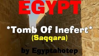 EGYPT 839 - Tomb of INEFERT  *Saqqara*- (by Egyptahotep)