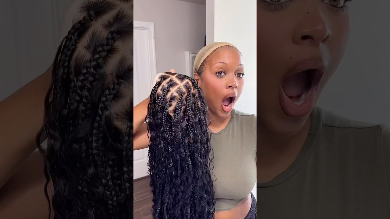THIS CANNOT BE A WIG 🤯😳🥺 @LuvmeHairOfficial #braids #braidedhairstyles #braidedwig #braids