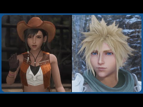 All Tifa and Cloud scenes - Crisis Core Final Fantasy 7 Reunion