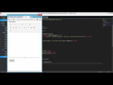 bootstrap 3 summernote js codemirror js   WISWIG and code editor   integration 720p