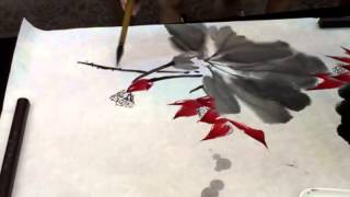 preview picture of video 'Caligraphy Painting by Chinese teacher'