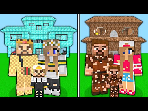 Minecraft Parodileri -  POOR FAMILY VS RICH FAMILY LIFE!  😱 - Minecraft