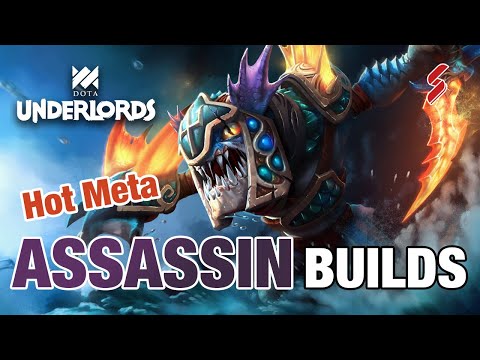Assassin Builds - Hot Meta |  Slark + MoM is OP | Dota Underlords Gameplay