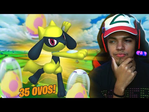 CHOQUEI 35 OVOS DE RIOLU EM BUSCA DO SHINY - OVOS DE 7KM -  POKÉMON GO