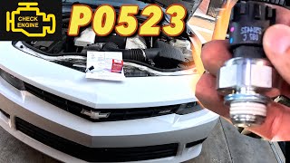 How to Fix PO523 Oil Pressure switch on 2010 to 2015 Camaro SS