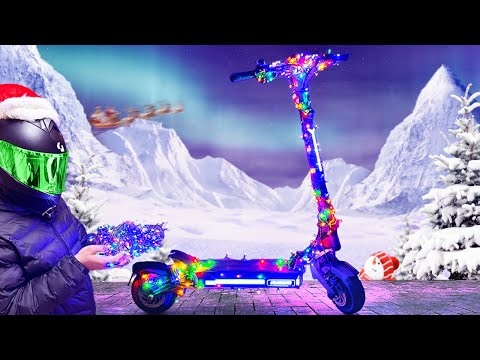 I Put Christmas Lights on My Scooter