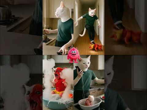 Cat With Baby Dipak #dhanraj3332