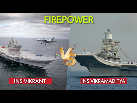 Ins vikrant vs Ins vikramaditya - who has more firepower | Ins vikrant comparison