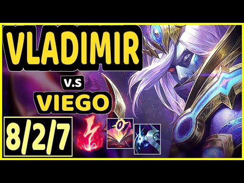VLADIMIR vs VIEGO - 8/2/7 KDA MID CHALLENGER GAMEPLAY - NA