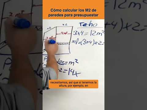 Cómo calcular los M2 de paredes para presupuestar #Shorts