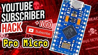 Arduino Pro Micro Automatically Subscribed My Youtube Channel