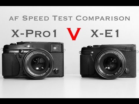 Fujifilm X-E1 v X-Pro 1 AF Speed Test