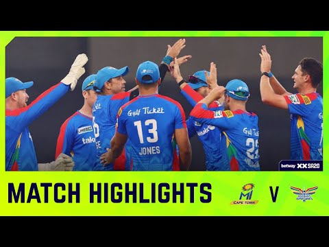 MI Cape Town vs Durban's Super Giants | Match 1 Highlights | Betway SA20
