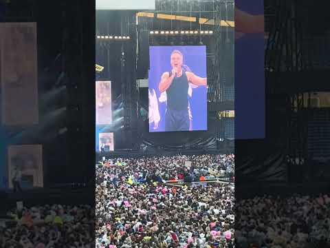 Fabulous night in Edinburgh watching Mr Robbie Williams and congratulations to Karl Brazil excellent