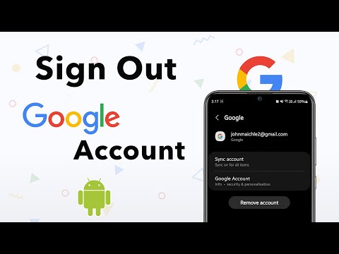 How to sign out from a google account on android phone?