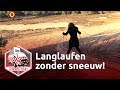 Langlaufen zonder sneeuw in Uden