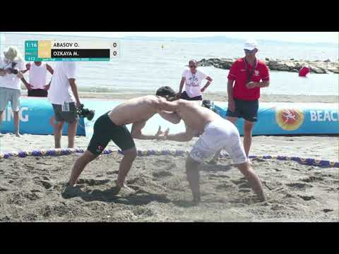 1/2 Men's BW - 90 kg: O. ABASOV (AZE) v. M. OZKAYA (TUR)