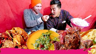 Exotic BHUTANESE FOOD & Buckwheat Pancakes&nbsp;+ Hike to Buddhist Monastery | Thimphu, Bhutan