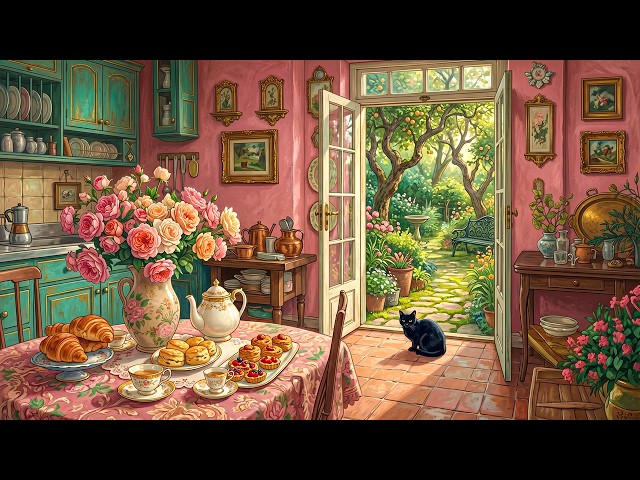 Vintage Classic 1950s Playing in Another Room on a Peaceful Spring Morning |  Cottage Garden Vibes SDDEFAULT Thumbnail