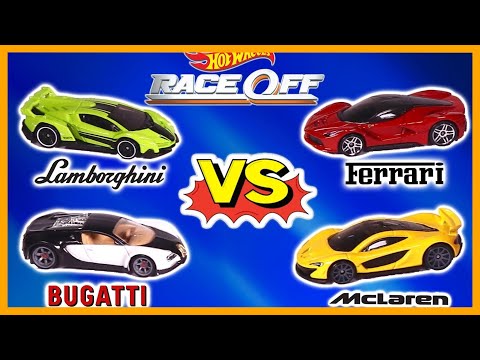 LAMBORGHINI vs BUGATTI vs FERRARI vs MCLAREN - RACE!!!