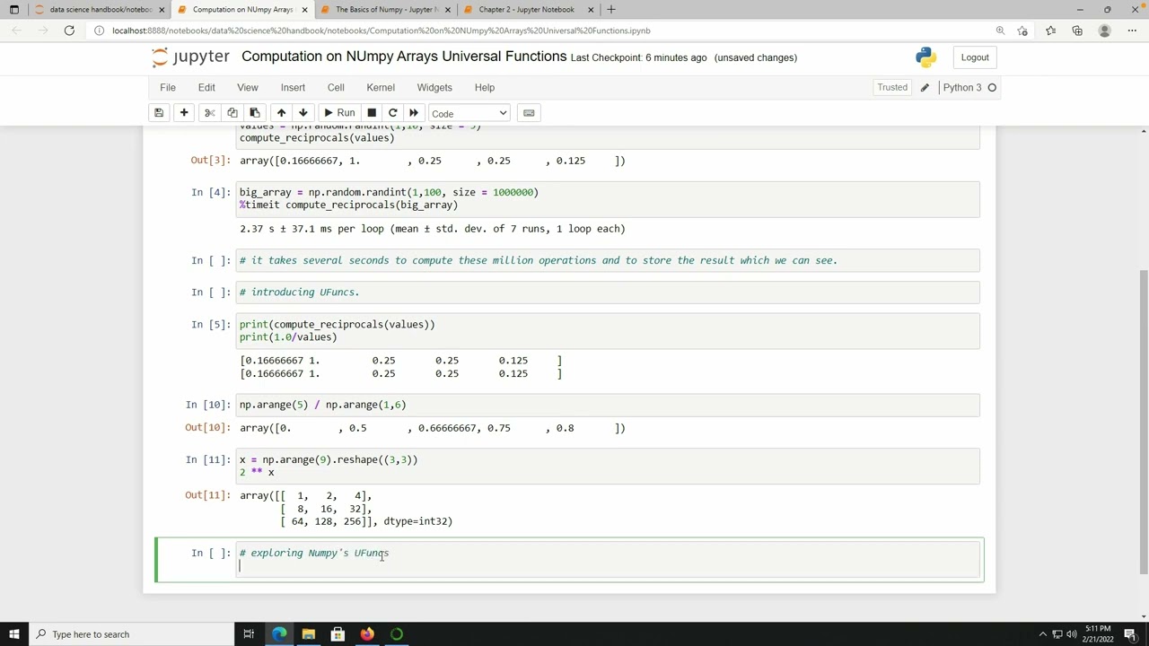 Python Data Science Handbook: full text in Jupyter Notebooks CH 2