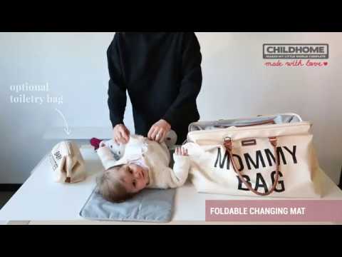 Mommy Bag Borsa Fasciatoio con Materassino Grigio