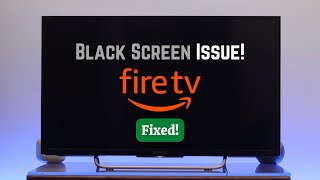 Fix- Amazon FireStick TV Stuck Black Screen!