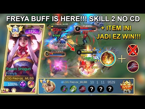 FREYA BUFF + THIS ITEM = UNLIMITED LIFESTEAL❗GLOBAL FREYA VS KARINA | BEST BUILD FREYA 2023 | MLBB