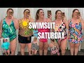 ANNE COLE RALPH LAUREN RAISINS MAXINE OF HOLLYWOOD PLUS SIZE SWIMSUIT TRY ON Swimsuit Saturday