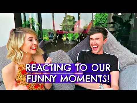 ME & ZOE REACTING TO OUR FUNNY MOMENTS!