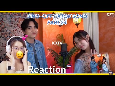 [Reaction🇹🇭] SING-OFF TikTok Song Part 24 | Reza darmawangsa vs Leona Zhen 🦁