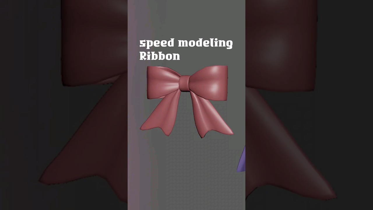 ribbon 🎀 making 3d #3dmaya