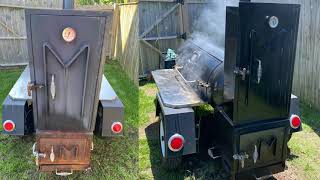 Removing Rust BBQ Smoker - Meadow Creek 120 Gallon Reverse Flow