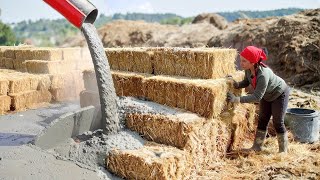 Straw Bale and Concrete - I never thought of these ingenious Construction Techniques - You Must See