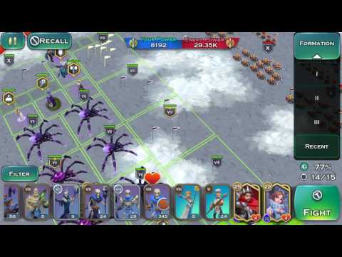 Art of Conquest Lich vs Dwarf High LVL Units