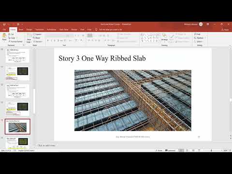 Revit structural drawing of 15 stories residential building