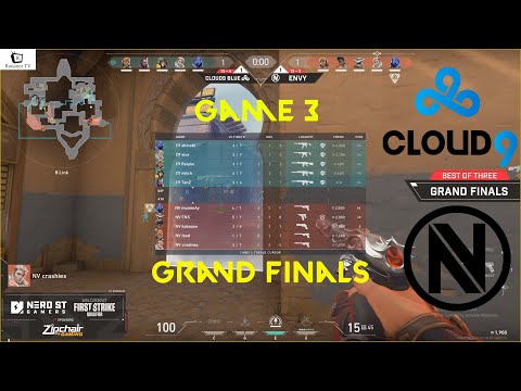 GRAND FINALS!! Full Game 3 - Cloud 9 vs Envy - Valorant NA First Strike Qualifier - NSG tournament