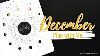Plan with Me | December 2020 Bullet Journal Constellations & Moon Phases