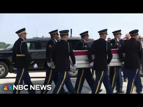 Trump attends dignified transfer of U.S. troops