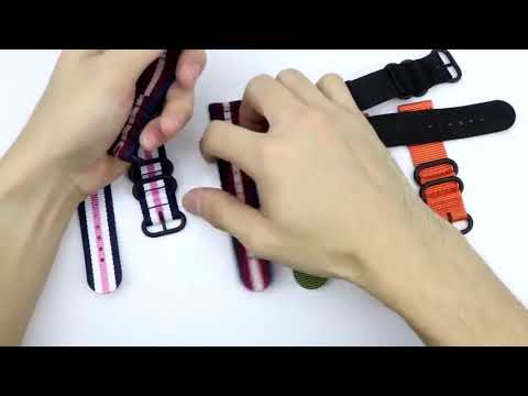 Quick Release Watch Band 2 Piece Zulu Straps 18mm 20mm 22mm