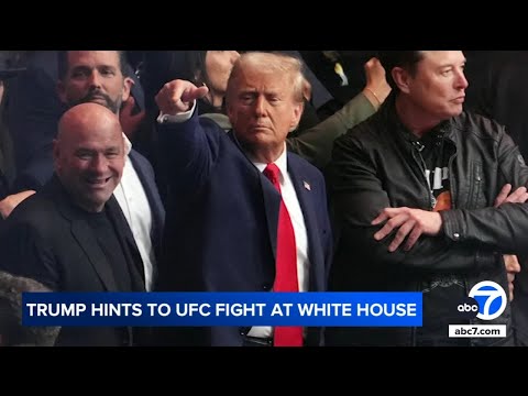 Donald Trump Thinks There Will Be A UFC Fight On White House Grounds